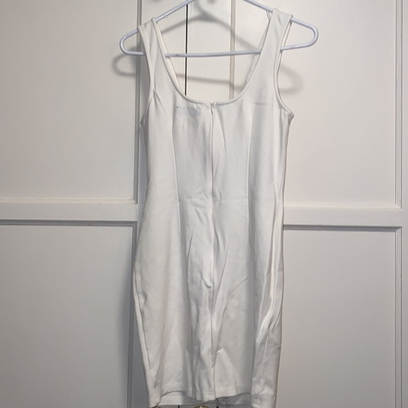GS Love White Large Over Shoulder Front Draw String Dress - Picture 3 of 8